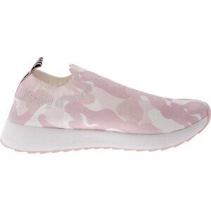 SIZE 9 Juicy Couture Avarie Knit Slip-on Joggers Sneakers - Pink Camo Studded